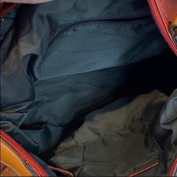 GH Bass Burgundy Faux Leather Purse - Picture 5 of 8